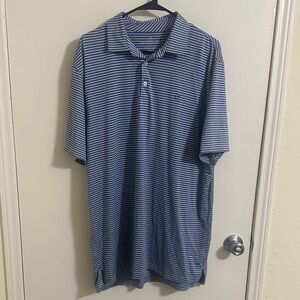 EUC Southern Tide Men’s Brrr Striped Short Sleeve Polo XL
